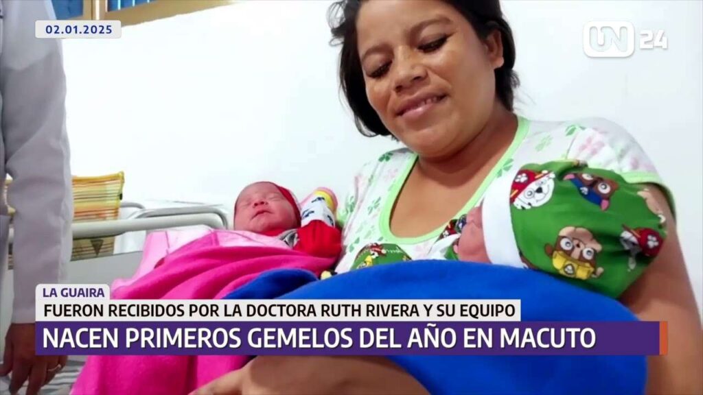 Primeros gemelos venezolanos de 2025 nacen en La Guaira