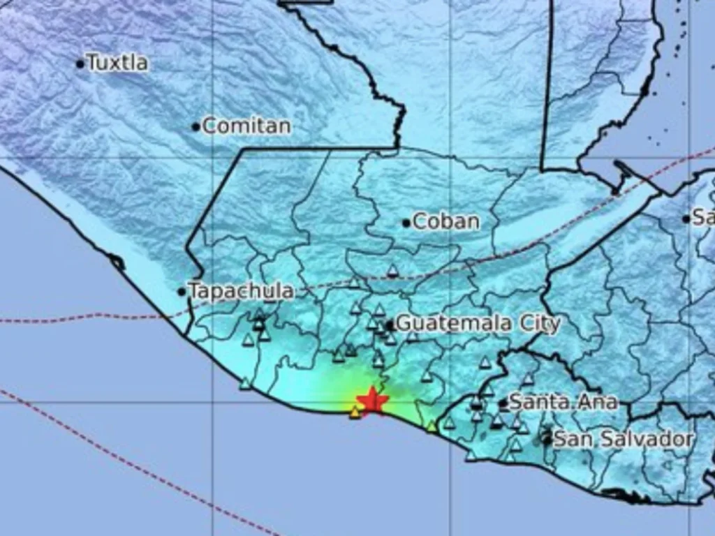 Sismo de 6,2 sacudió varios departamentos de Guatemala