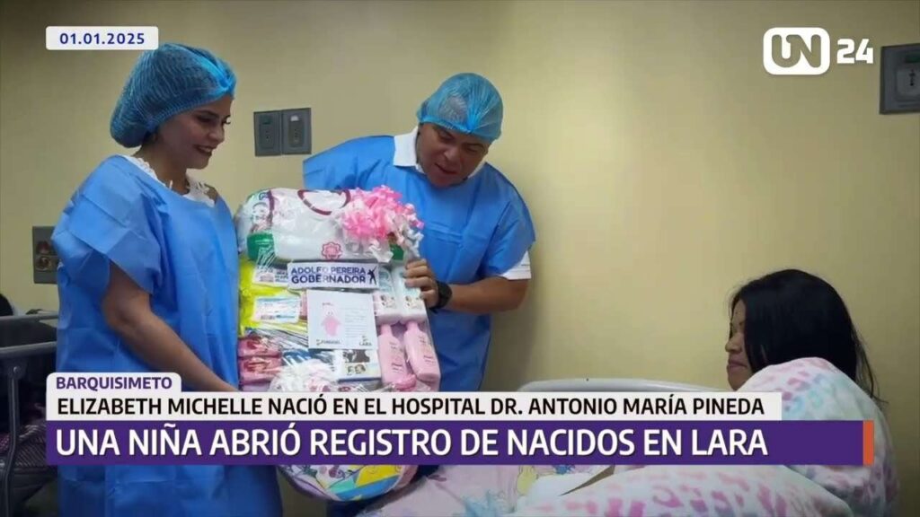 Una niña abrió el registro de nacidos en Lara
