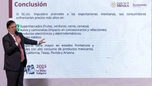 México advierte de un costo de US$ 20.475 millones para EEUU por aranceles de Trump