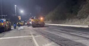 Avanzan trabajos de mantenimiento en la autopista Caracas-La Guaira