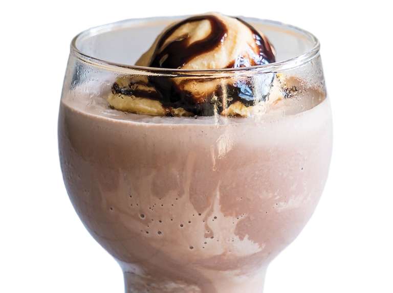 Bebida de chocolate con helado