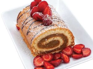 Brazo de gitano relleno de crema de chocolate