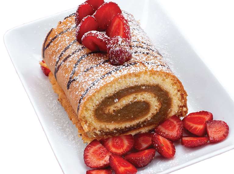 Brazo de gitano relleno de crema de chocolate