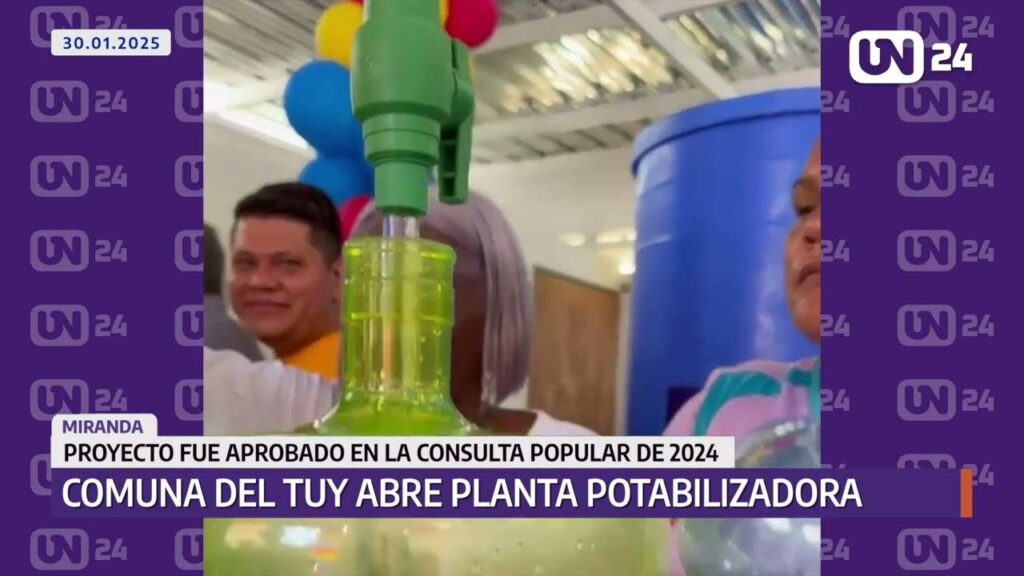 Comunidades de los Valles del Tuy concretaron su planta potabilizadora de agua