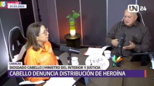 El ministro Cabello alerta sobre suministro de drogas fuertes a personas vulnerables