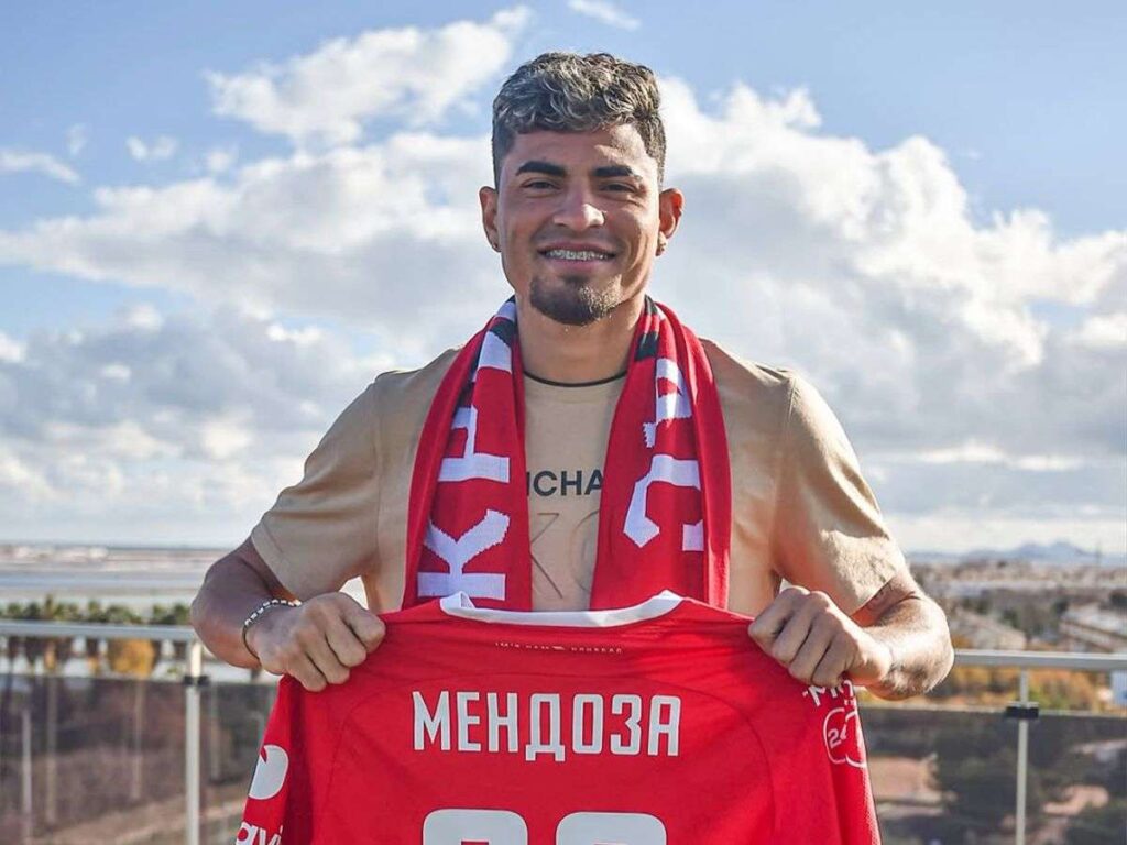 Gleiker Mendoza llega al fútbol de Ucrania