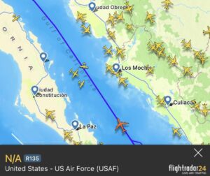 Medios en redes reportan que avión gringo entró al espacio aéreo mexicano