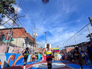 Repararon cancha deportiva en Santa Rosa