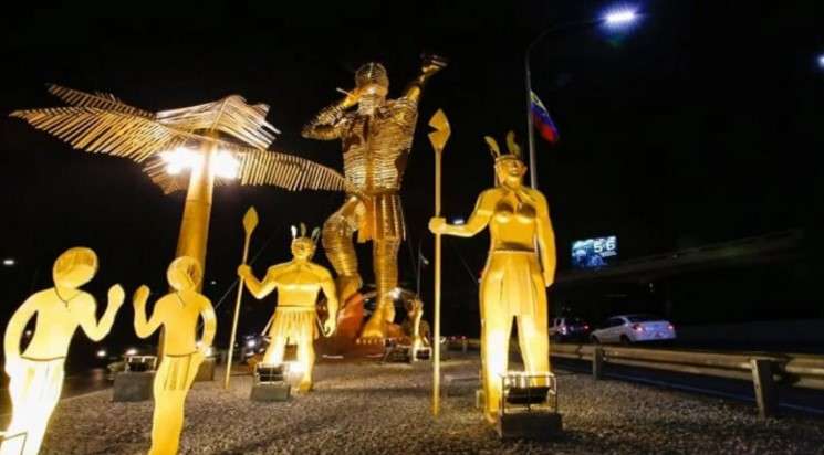 Retirarán escultura del cacique Guaicaipuro de la autopista por mantenimiento