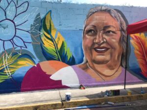 Un Mural para Mascarada pintan artistas nacionales y locales en Portuguesa