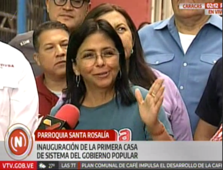Vicepresidenta Rodríguez: “Lo más importante es el pueblo gobernando”