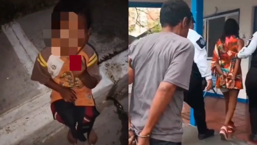 Presa pareja que obligaba a su hijo de 5 años a consumir cigarrillos en Aragua: Los sinvergüenzas lo publicaban en las redes