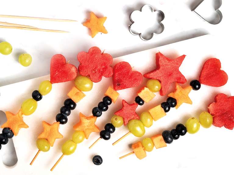 Brochetas de frutas - Últimas Noticias