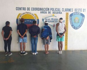 Cinco detenidos por pelea callejera en Boca de Uchire