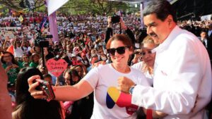 Mujeres marchan en Caracas