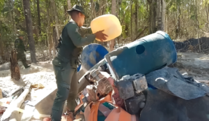 Fanb desmanteló campamentos ilegales de minería