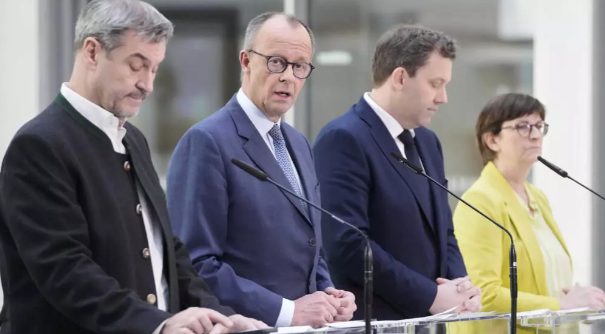 Los conservadores y el centro izquierda alemanes "acuerdan en principio" formar gobierno