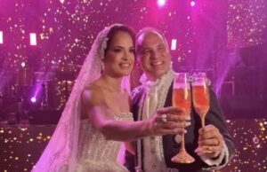 Tras cuatro años de relación Omar Vizquel contrajo nupcias con Mónica Gemza en la Hacienda Santa Teresa