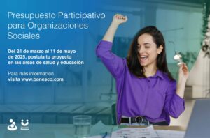 Presupuesto Participativo Banesco 2025 invita a organizaciones sociales a postular sus proyectos