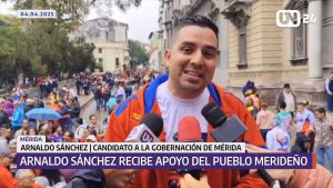 Arnaldo Sánchez recibe apoyo del pueblo merideño