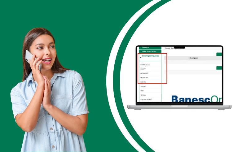 Banesco facilita el pago de servicios de telefonía