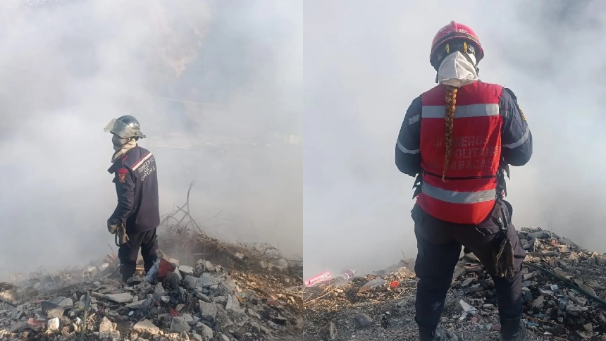 Al menos tres viviendas fueron consumidas por incendio de vegetación en la carretera vieja Caracas-La Guaira