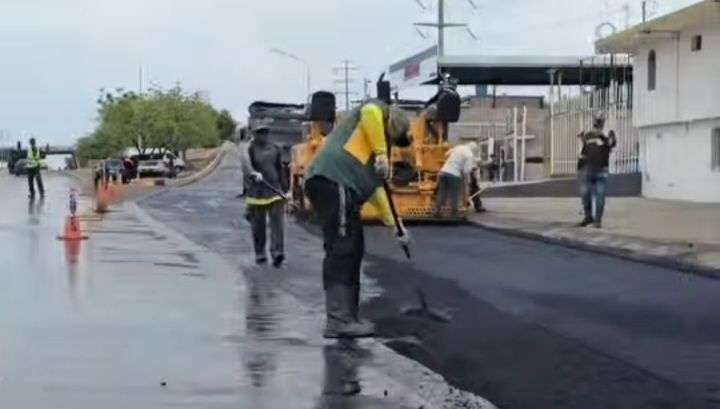 Mil toneladas de asfalto vertieron en Maracaibo