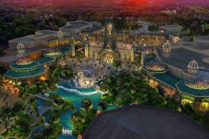 cinco grandes reinos, atracciones innovadoras y la ambición de destronar al parque más famoso del mundo