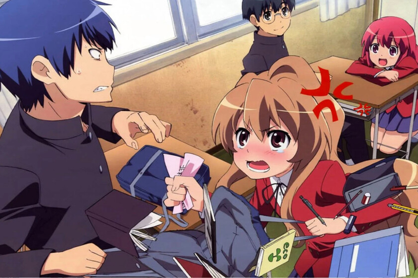 Es una de las mejores comedias románticas de anime. Estuvo perdida durante años, pero 'Toradora!' vuelve al streaming este mismo mes