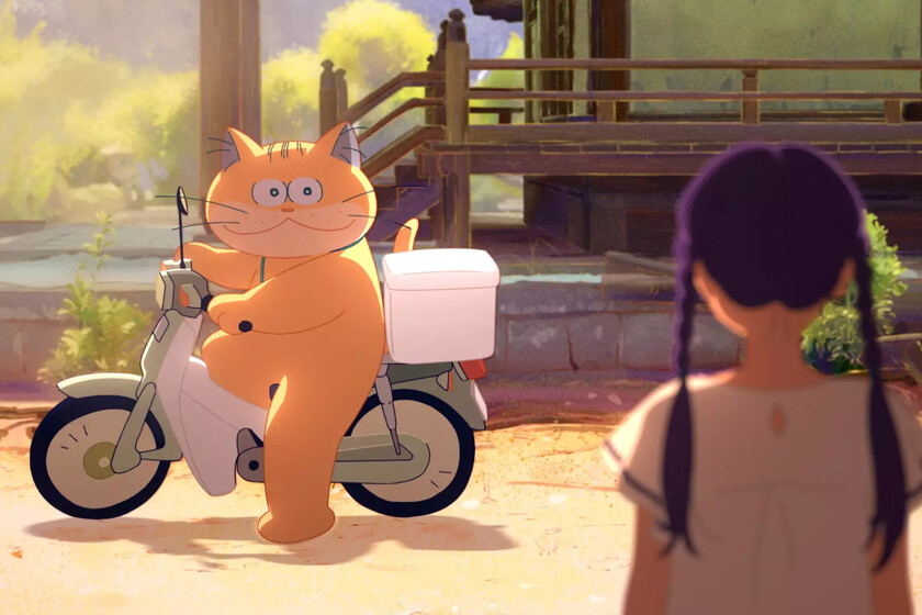 Anzu, gato fantasma (2024), crítica. Una encantadora aventura entre espíritus y demonios con un regustillo costumbrista que recuerda a Studio Ghibli