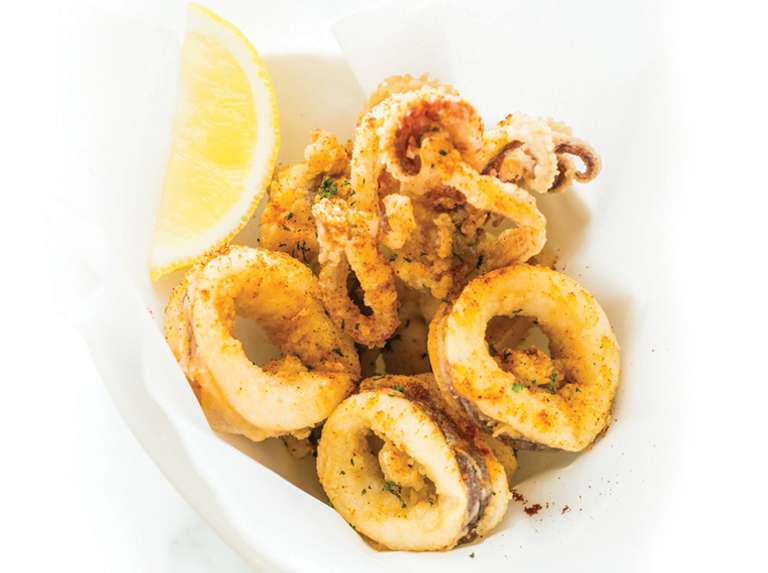 Aros de calamar a la romana