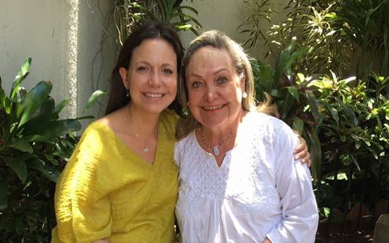 Corina Parisca, la madre de María Corina Machado también salió de Venezuela