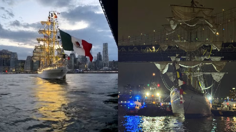 ¿Qué falló en el choque del Buque Escuela Cuauhtémoc? Un capitán estadounidense explica el accidente