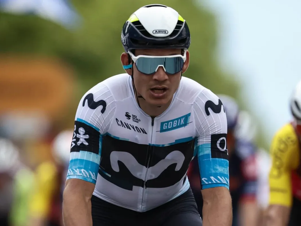 Orluis Aular sumó otro podio en el Giro