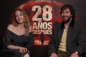 "No la cagues". Aaron Taylor-Johnson y Jodie Comer, protagonistas de '28 días después', nos hablan de iPhones, zombies, expectativas y Letterboxd