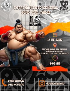 El Sumo convoca a Gran Entrenamiento en la UCV con miras a la masificación del deporte