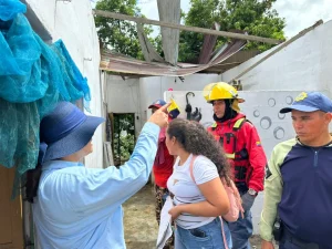 51 viviendas afectadas por fuertes vientos en Monagas