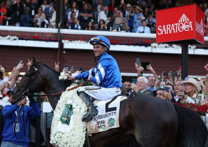 ¡Otro triunfo! el venezolano Junior Alvarado ganó el Belmont Stakes
