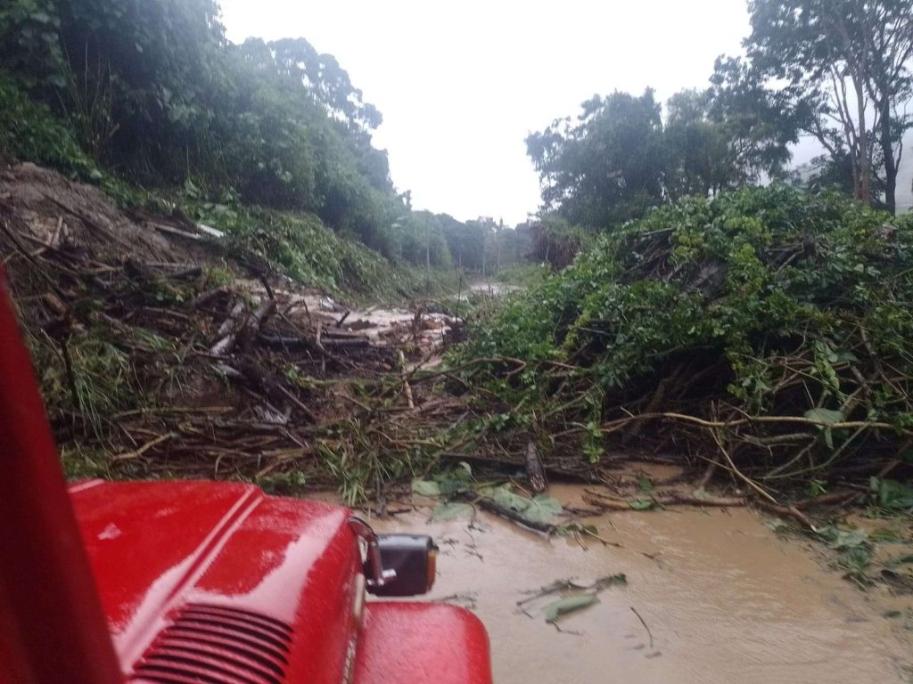 Lluvias generan deslizamientos en vías de Boconó