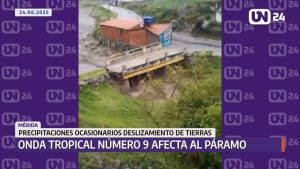 Onda tropical número 9 afecta al páramo merideño