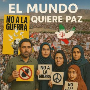 "Paz, Paz, Paz es lo que quiere la humanidad"