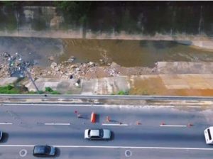 Refuerzan las losetas de la autopista Guaicaipuro