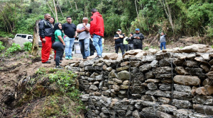 Supervisan obra de mitigación de riesgo en la vía principal de Galipán