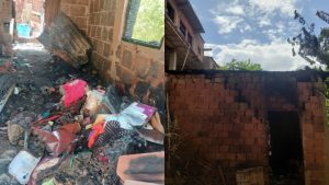 tenían varias pimpinas llenas de gasolina