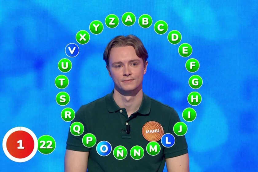 Manu arriesga y gana en El Rosco de 'Pasapalabra', con un último programa de infarto que le confirma como favorito para llevarse el bote