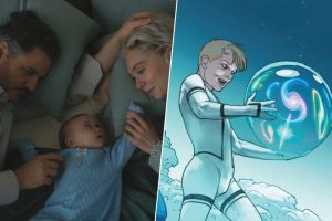 Primeros Pasos' gira alrededor de un bebé. Es tan poderoso que puede poner patas arriba el universo Marvel