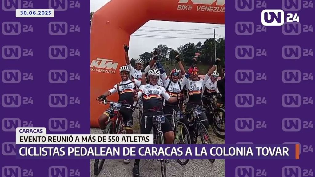 Ciclistas pedalean desde Caracas hasta la Colonia Tovar