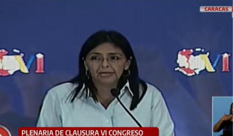 Delcy Rodríguez: gracias a los trabajadores hay pleno abastecimiento en Venezuela
