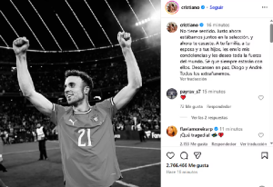 la conmovedora despedida de Cristiano Ronaldo a Diogo Jota tras su trágica muerte
